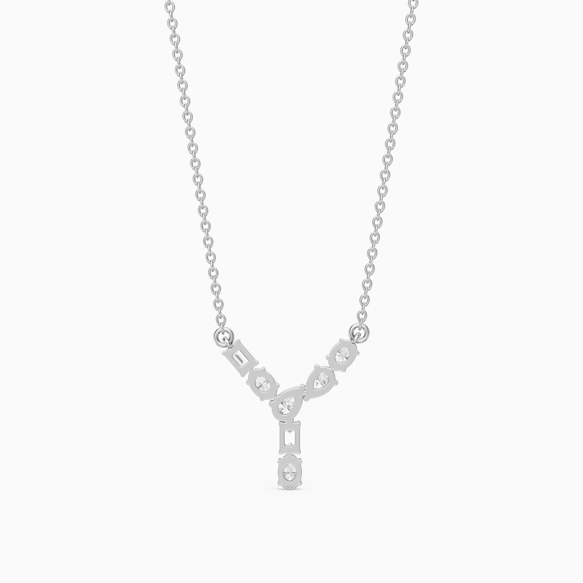 Noelia Multi Shape Lab Grown Diamond Initial Y Pendant