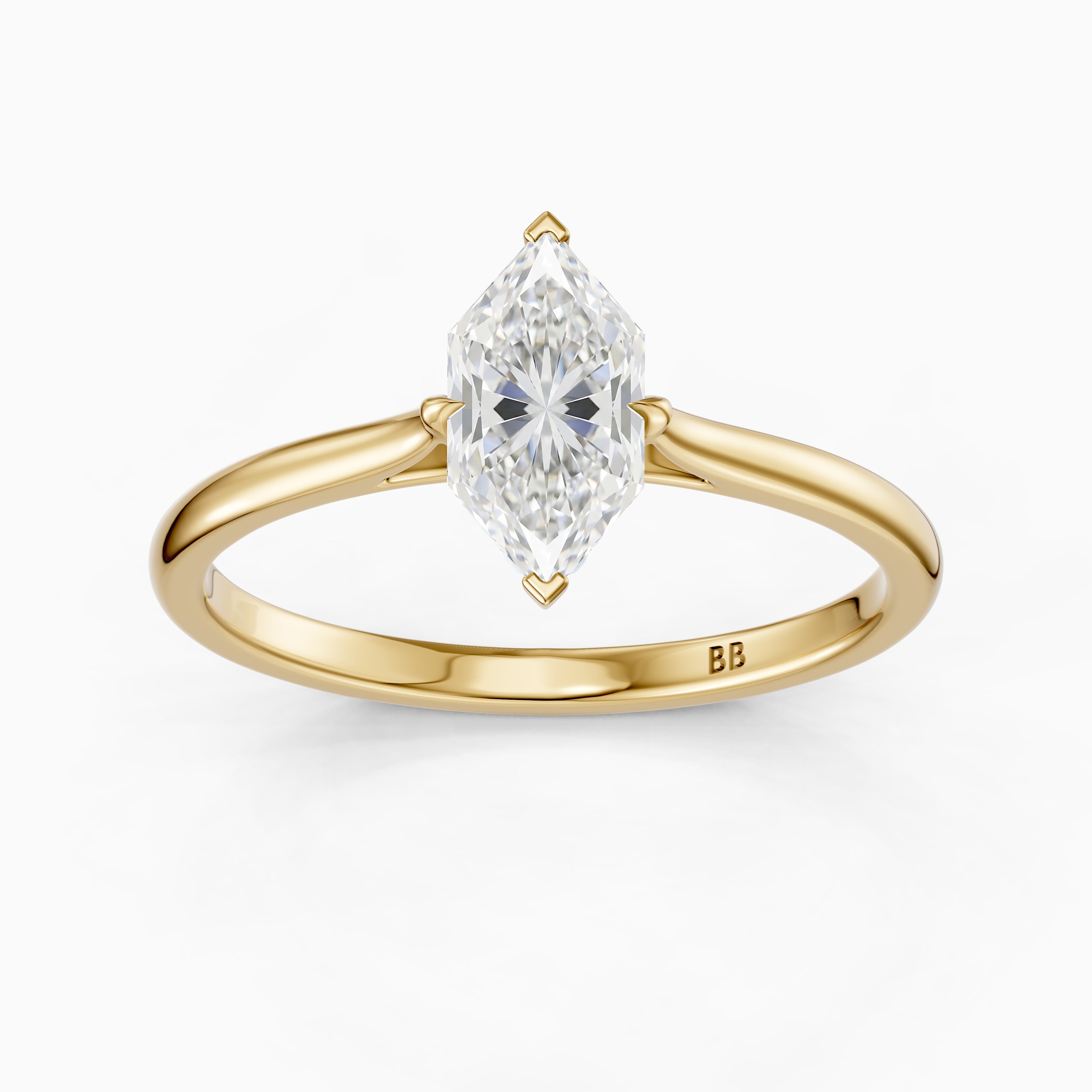 Alina Dutch Marquise Cut Hidden Halo Lab Grown Diamond Ring