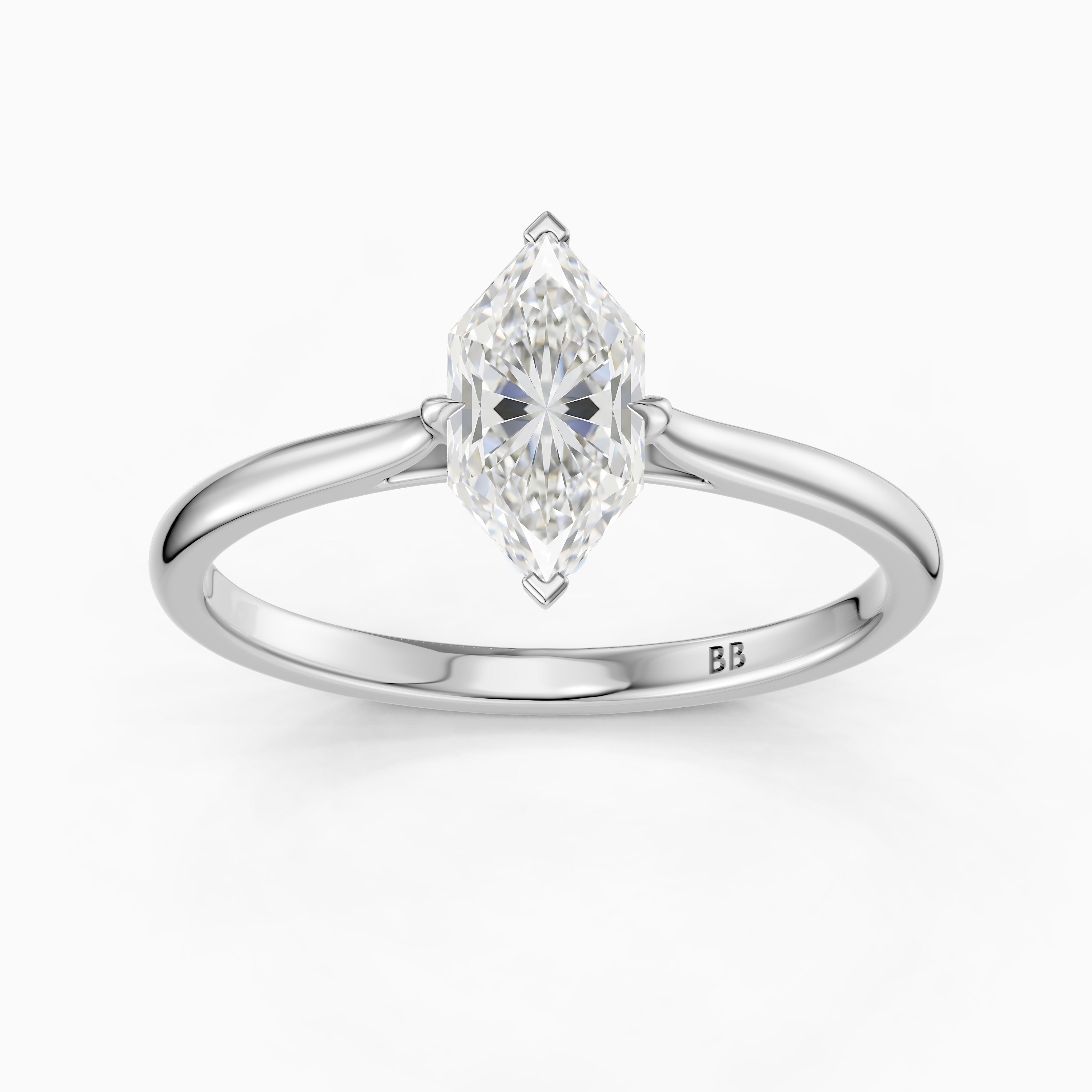 Alina Dutch Marquise Cut Hidden Halo Lab Grown Diamond Ring