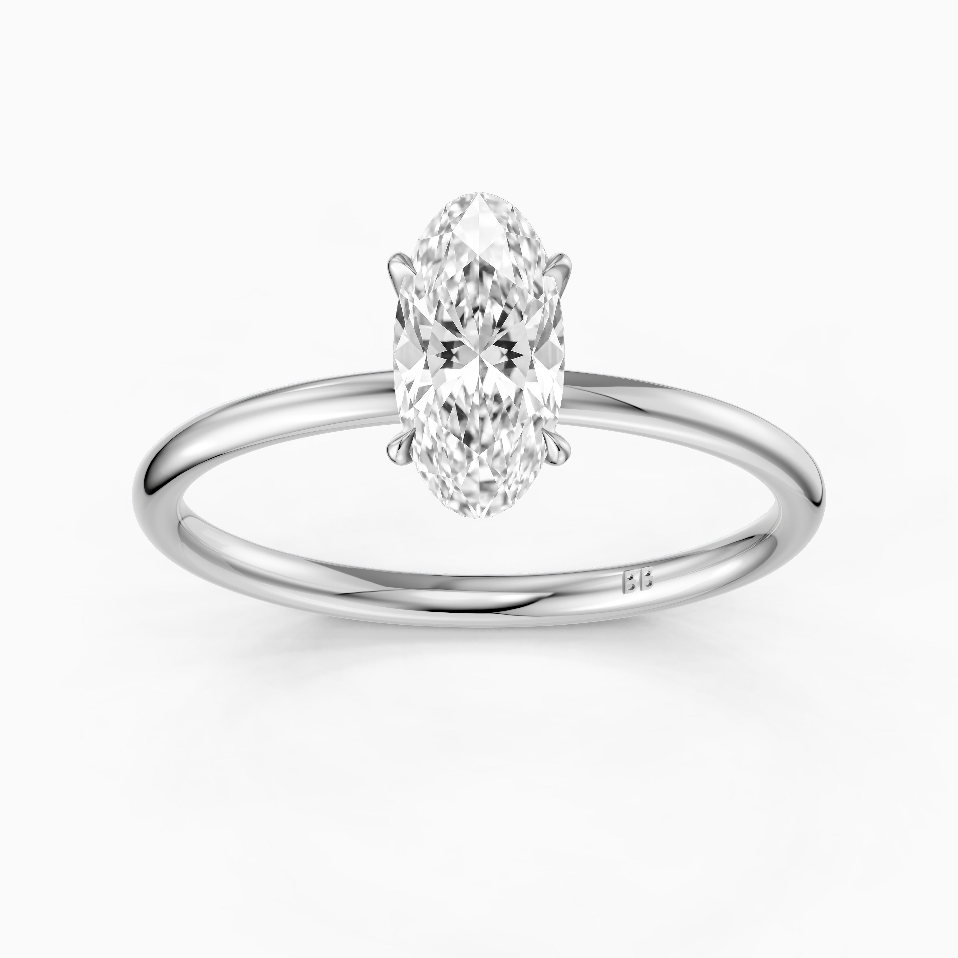 Valerie Moval Cut Solitaire Lab Grown Diamond Engagement Ring