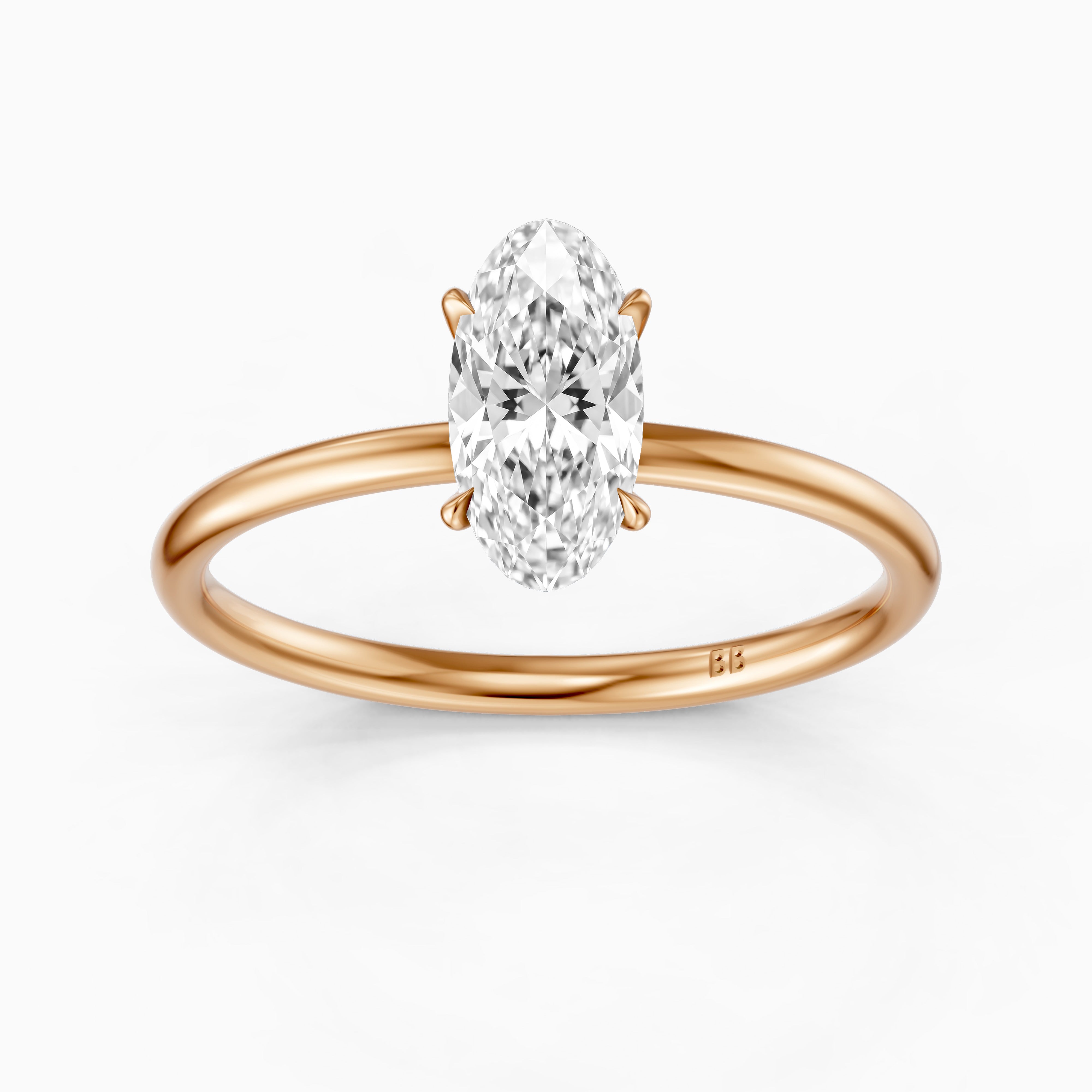 Valerie Moval Cut Solitaire Lab Grown Diamond Engagement Ring