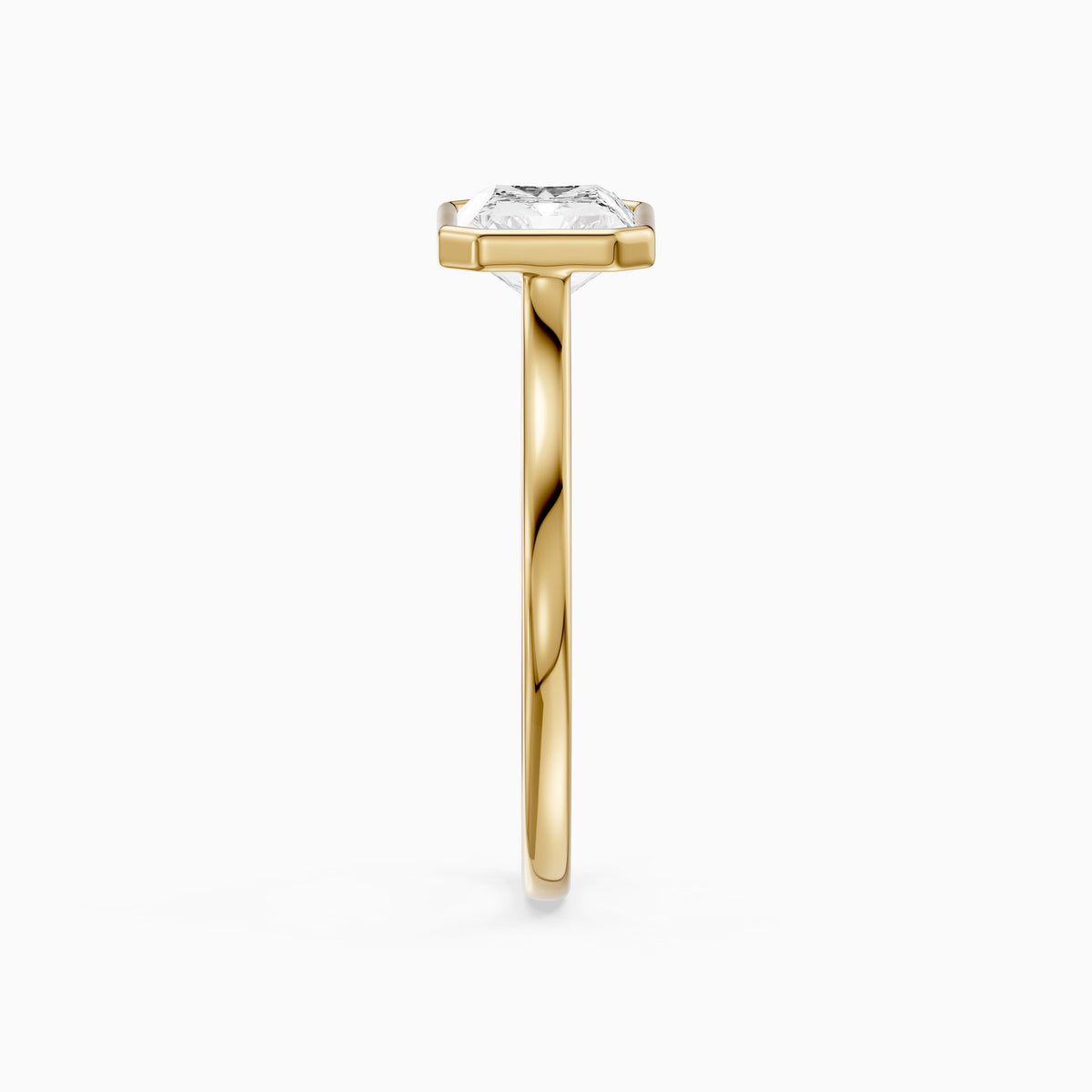 Zola East-West Radiant Bezel Set Lab Grown Diamond Engagement Ring