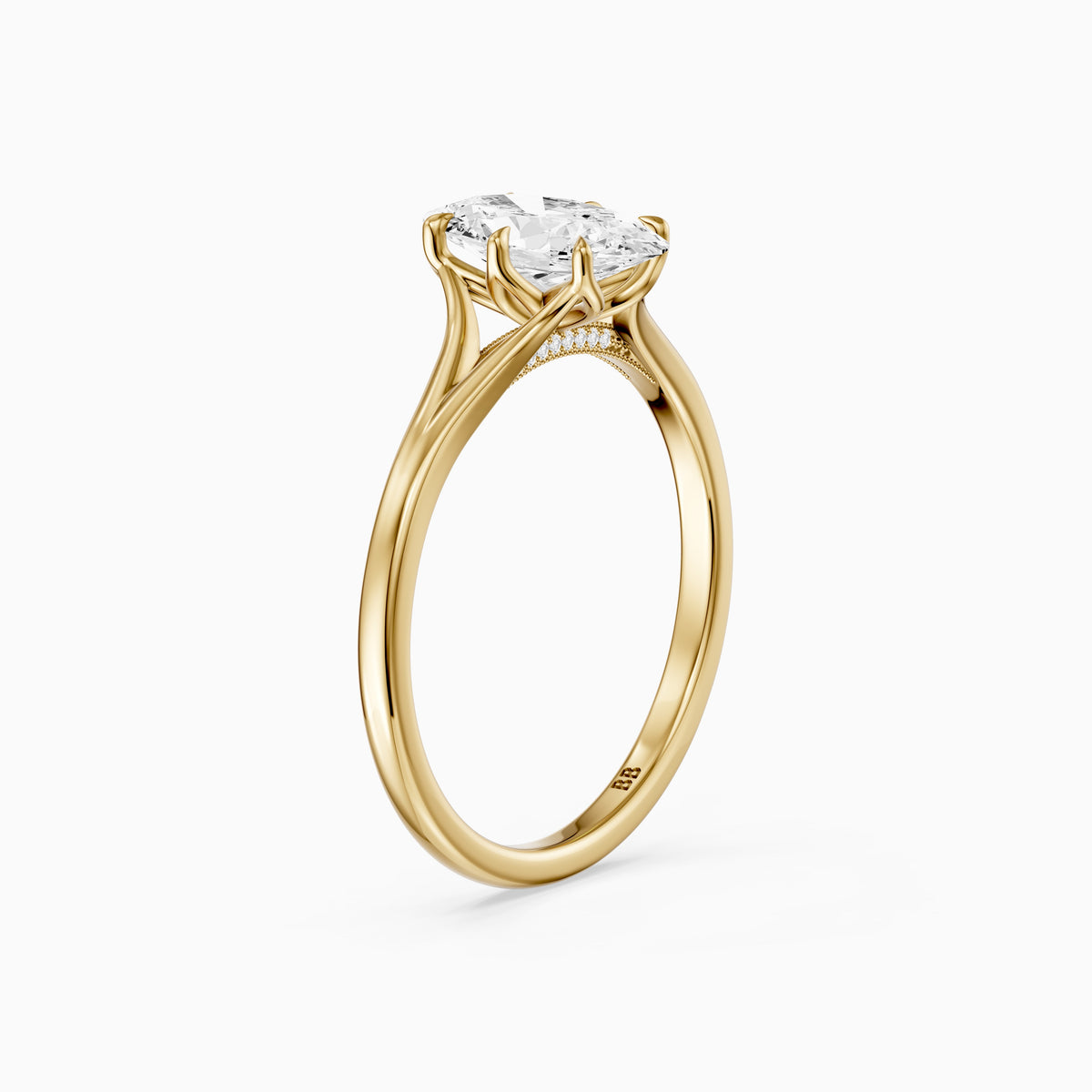 Tali Moval Lab Grown Diamond Split Shank Engagement Ring