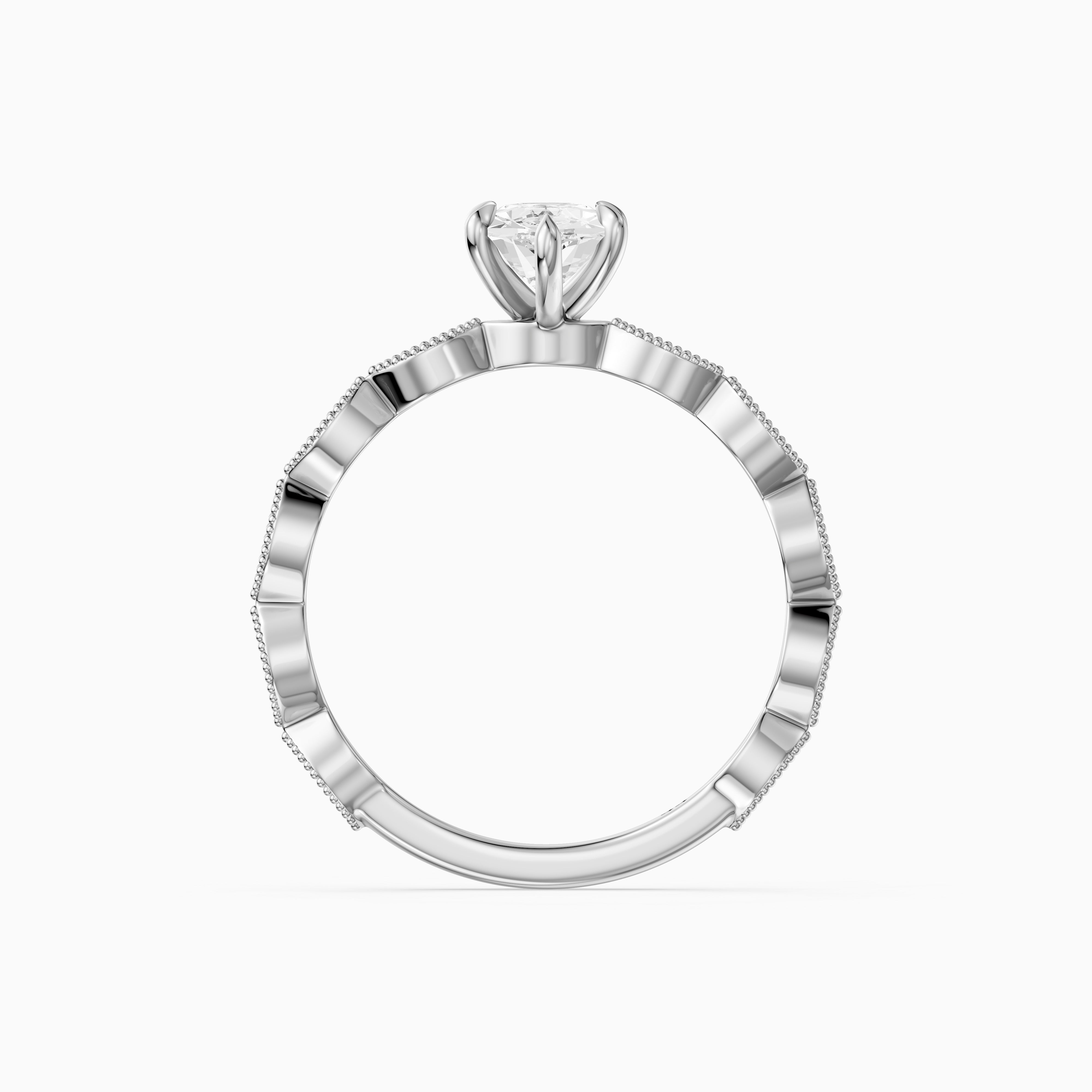Mara Dutch Marquise Cut Moissanite Diamond Vintage Ring