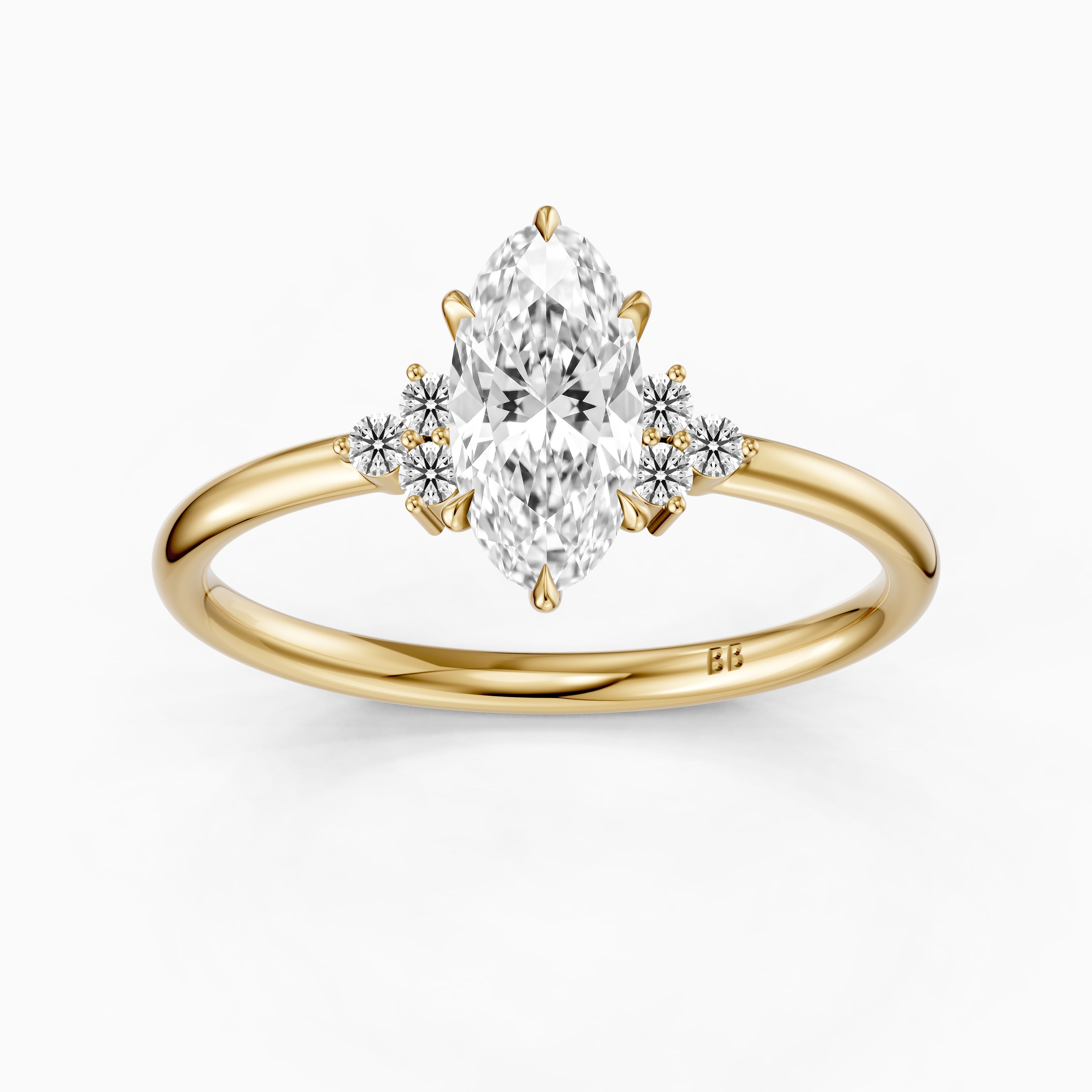 Elise Moval Lab Grown Diamond Cluster Accent Ring