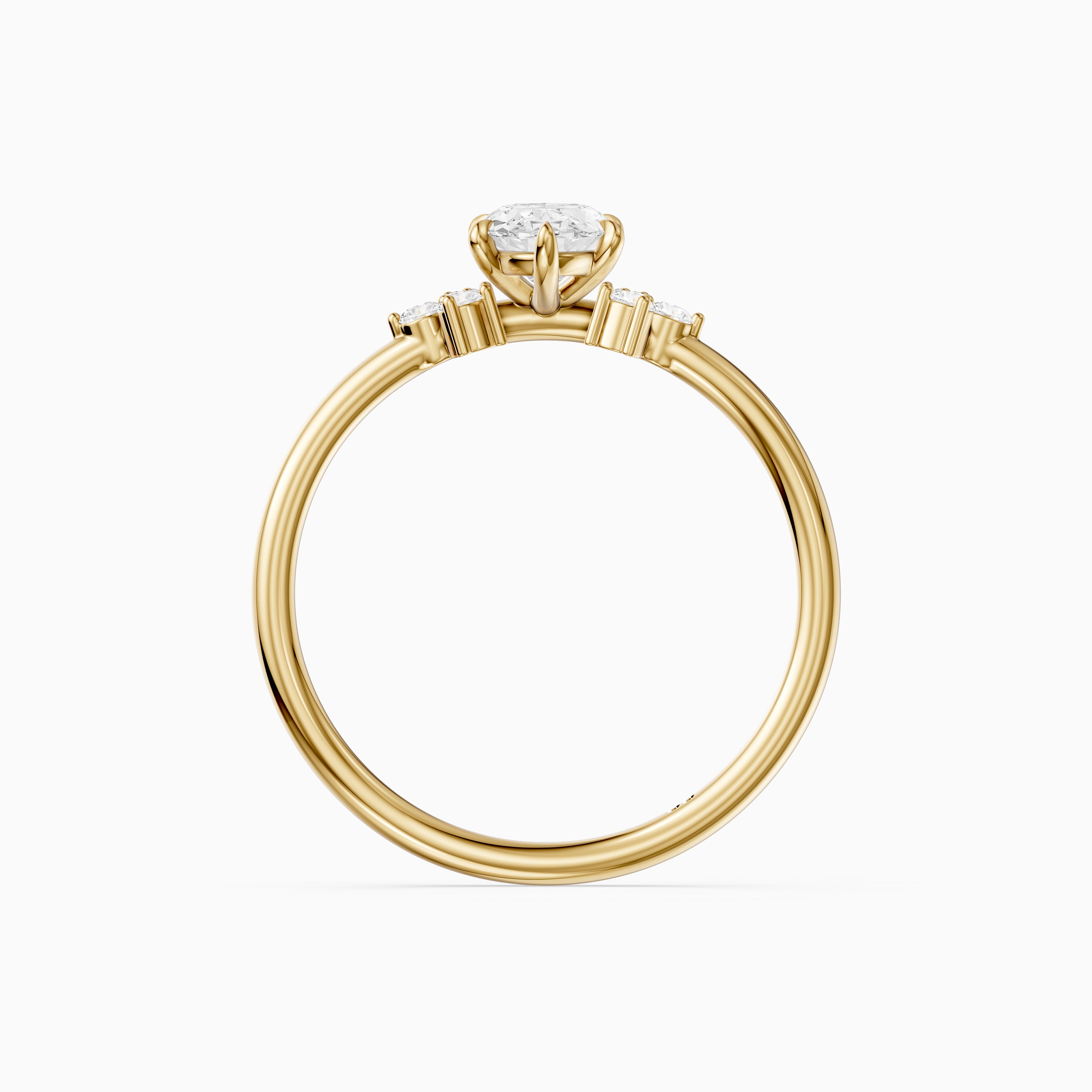Elise Moval Lab Grown Diamond Cluster Accent Ring