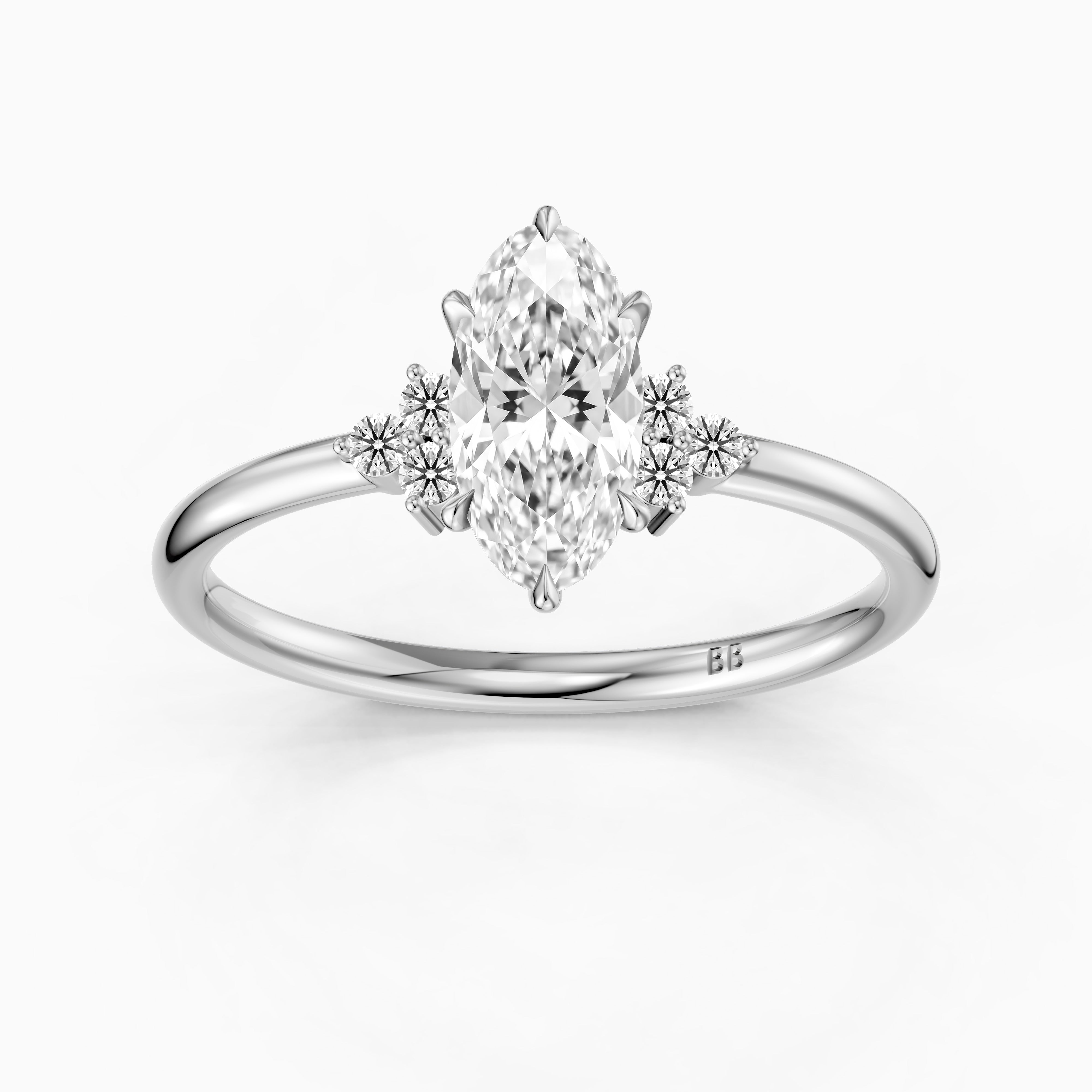 Elise Moval Lab Grown Diamond Cluster Accent Ring