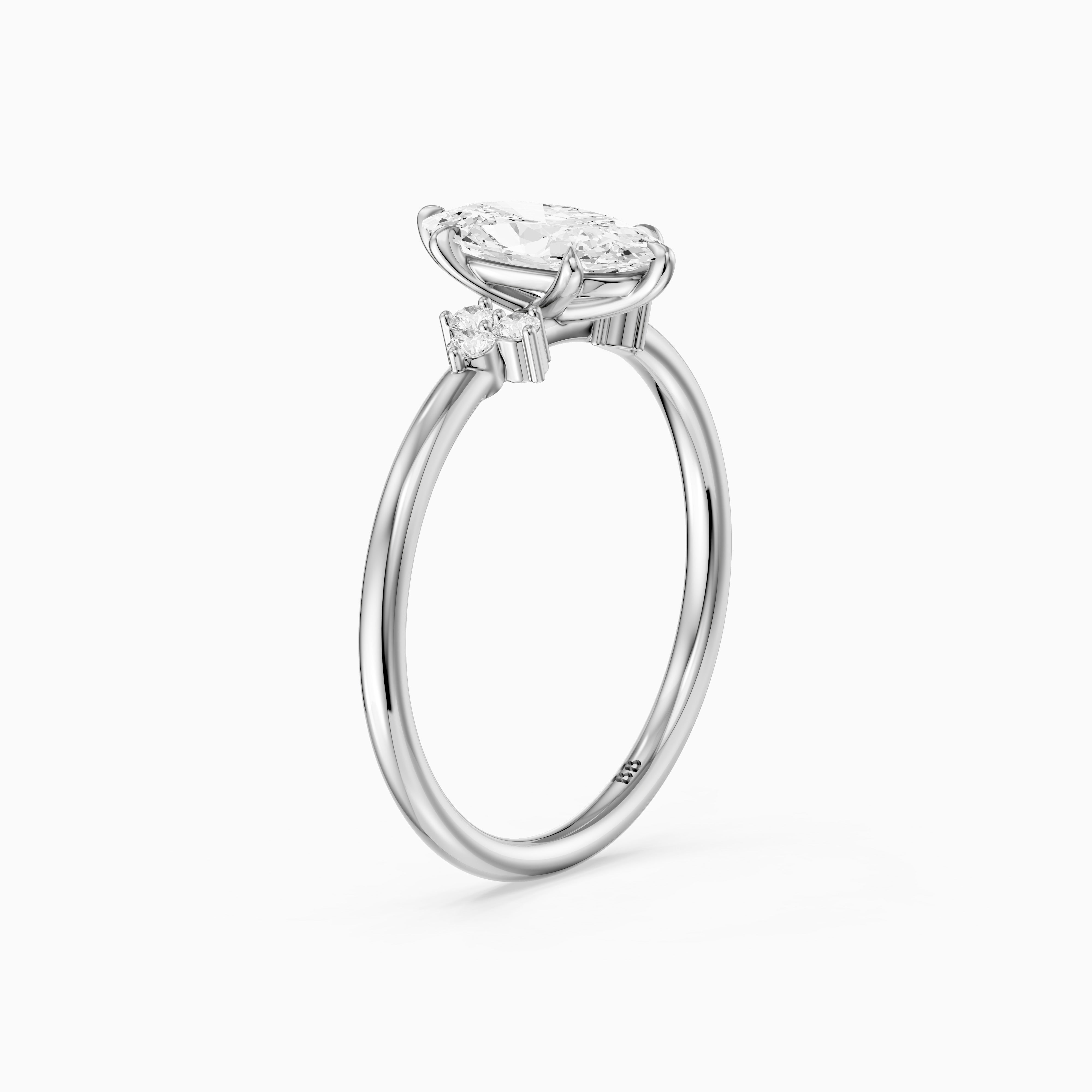 Elise Moval Lab Grown Diamond Cluster Accent Ring