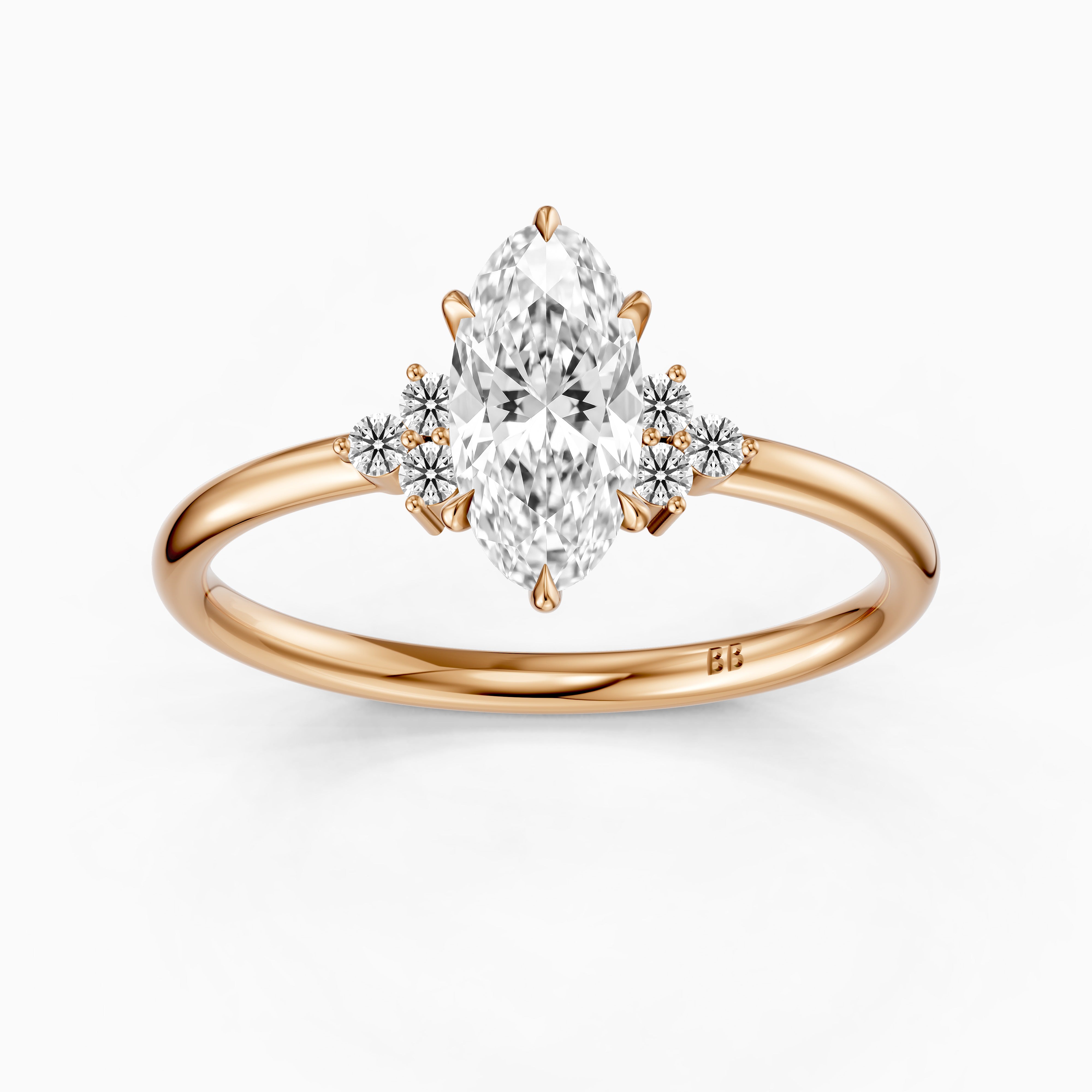Elise Moval Lab Grown Diamond Cluster Accent Ring