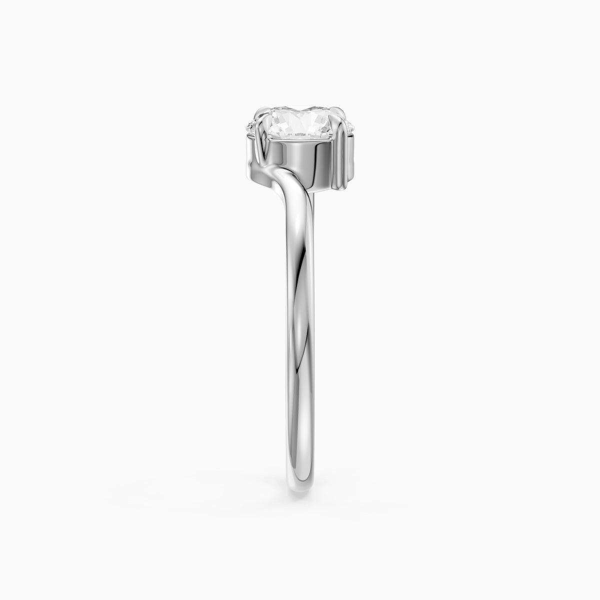 Elva Round Cut Solitaire Lab Grown Diamond Engagement Ring