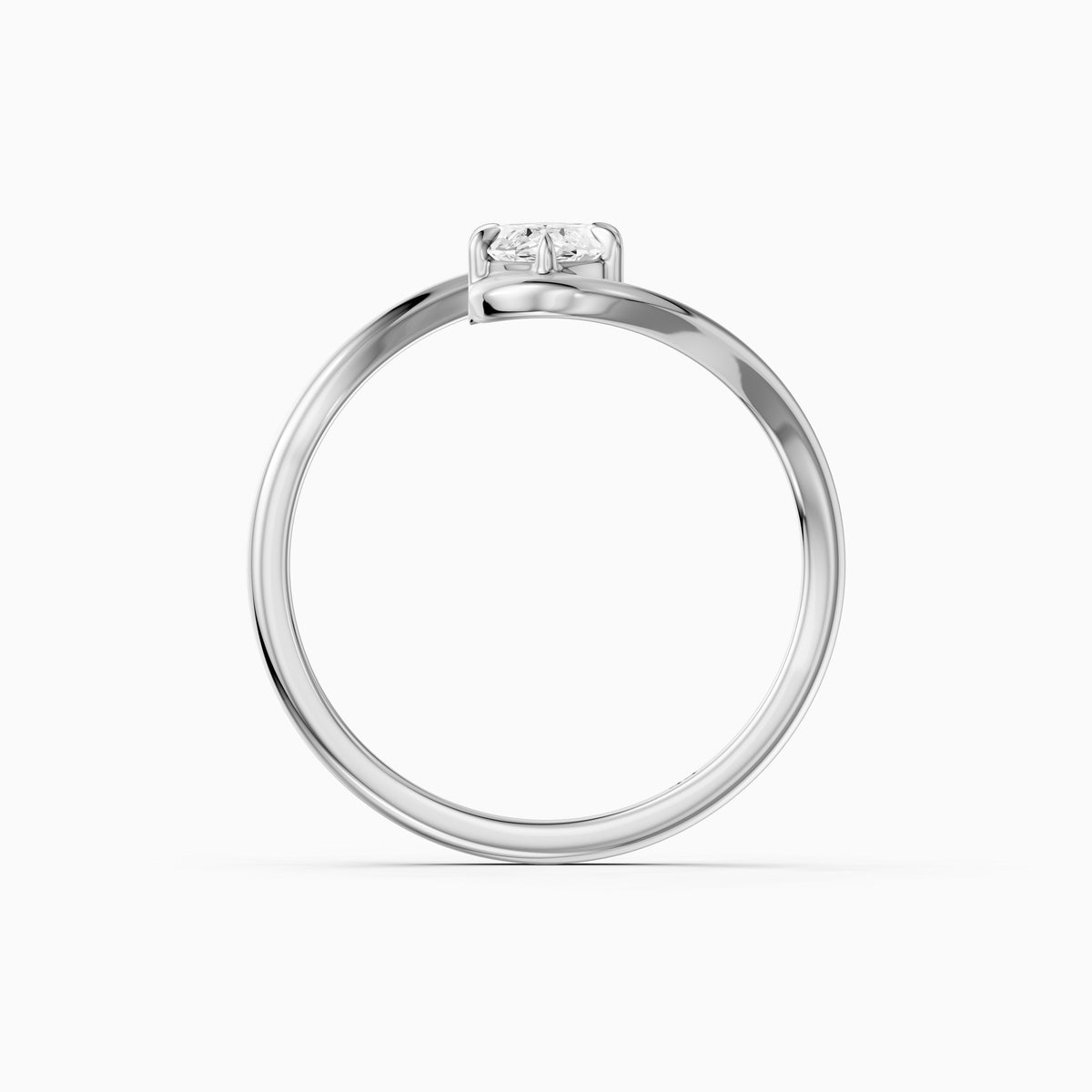 Juno Marquise 6 Prong Bypass Moissanite Diamond Engagement Ring