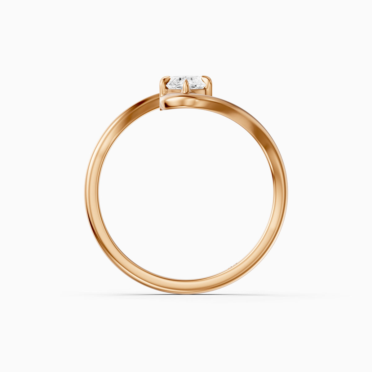 Juno Marquise 6 Prong Bypass Moissanite Diamond Engagement Ring