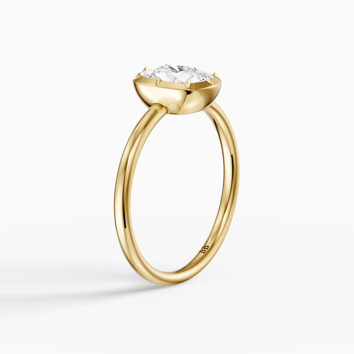 Zoe Elongated Cushion Lab Grown Diamond Solitaire Engagement Ring