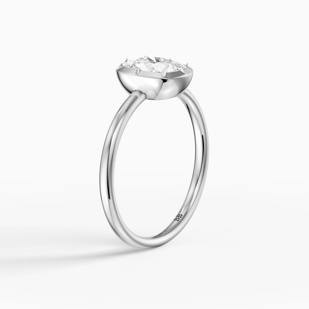 Zoe Elongated Cushion Lab Grown Diamond Solitaire Engagement Ring