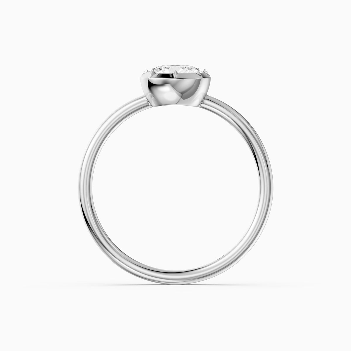 Zoe Elongated Cushion Lab Grown Diamond Solitaire Engagement Ring