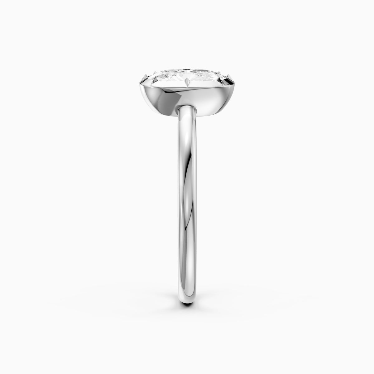 Zoe Elongated Cushion Lab Grown Diamond Solitaire Engagement Ring
