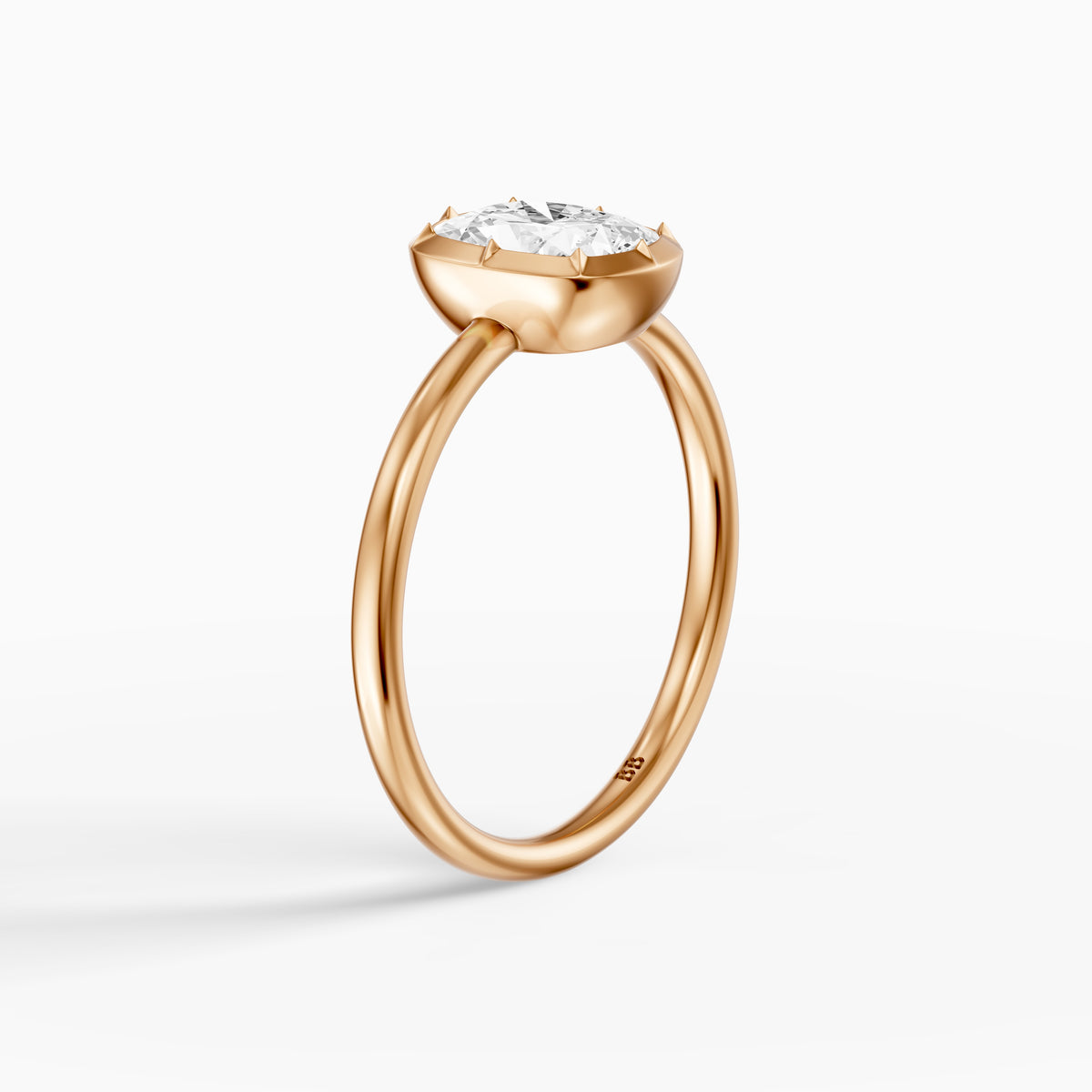 Zoe Elongated Cushion Lab Grown Diamond Solitaire Engagement Ring