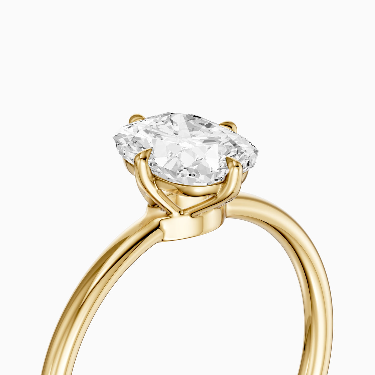 Madison Elongated Cushion Lab Grown Diamond Solitaire Engagement Ring
