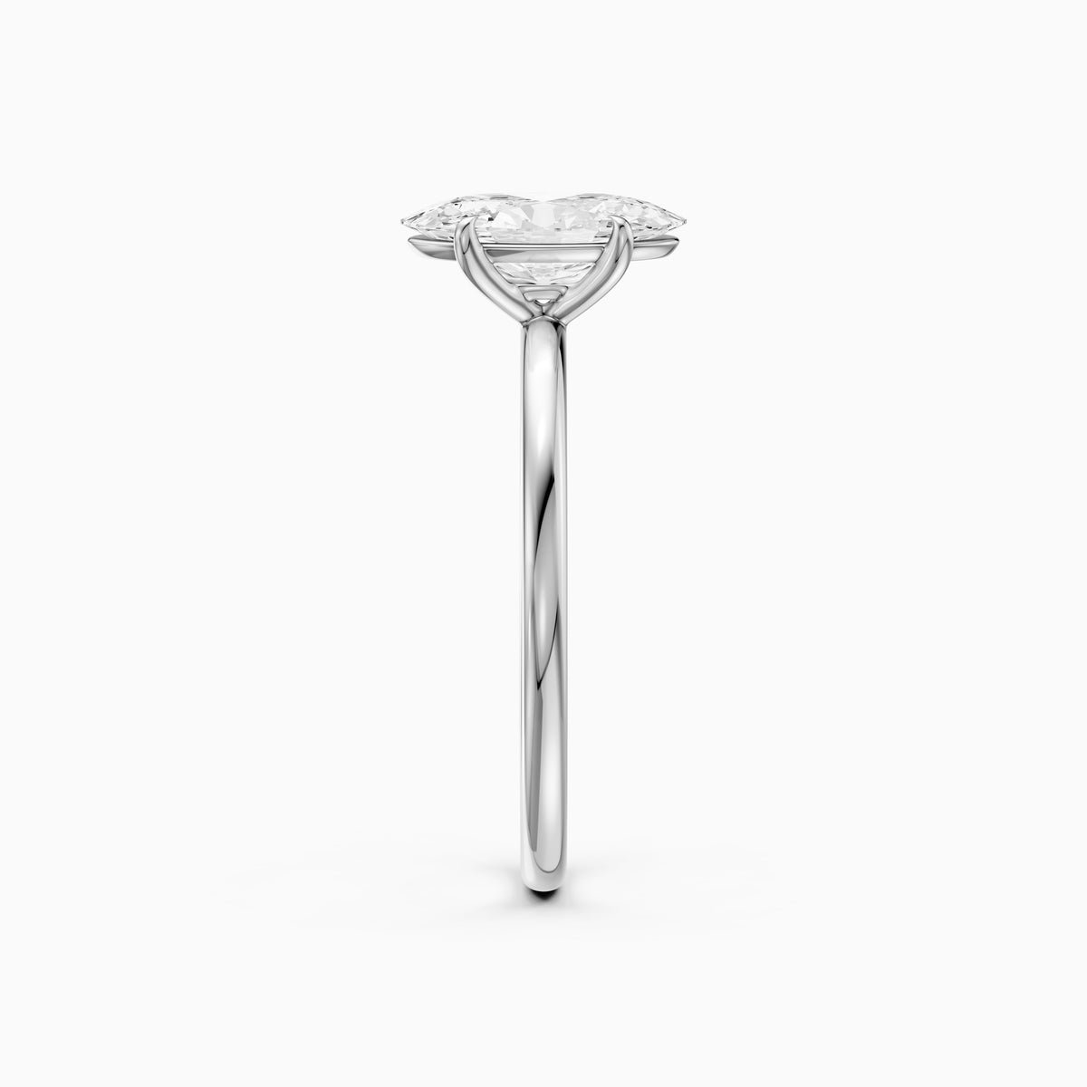 Christy Moval Moissanite Diamond Solitaire Engagement Ring