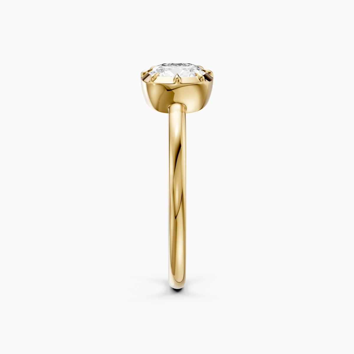Zendaya Elongated Cushion Lab Grown Diamond east west Engagement Ring