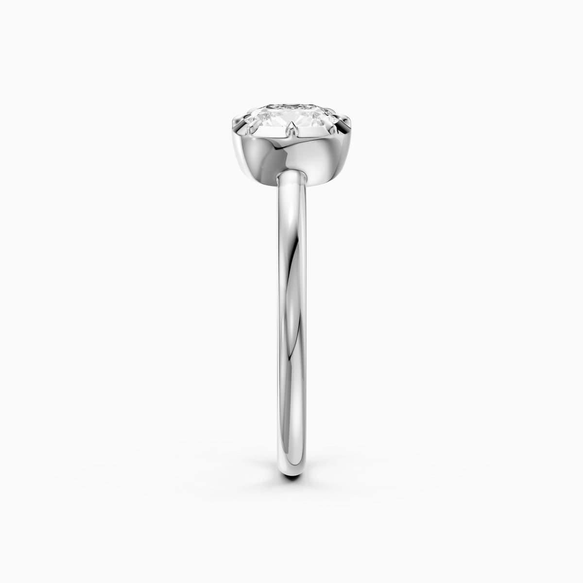 Zendaya Elongated Cushion Lab Grown Diamond east west Engagement Ring
