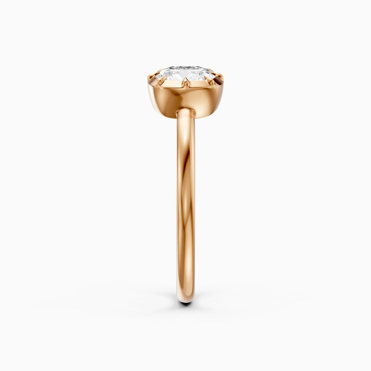 Zendaya Elongated Cushion Lab Grown Diamond east west Engagement Ring