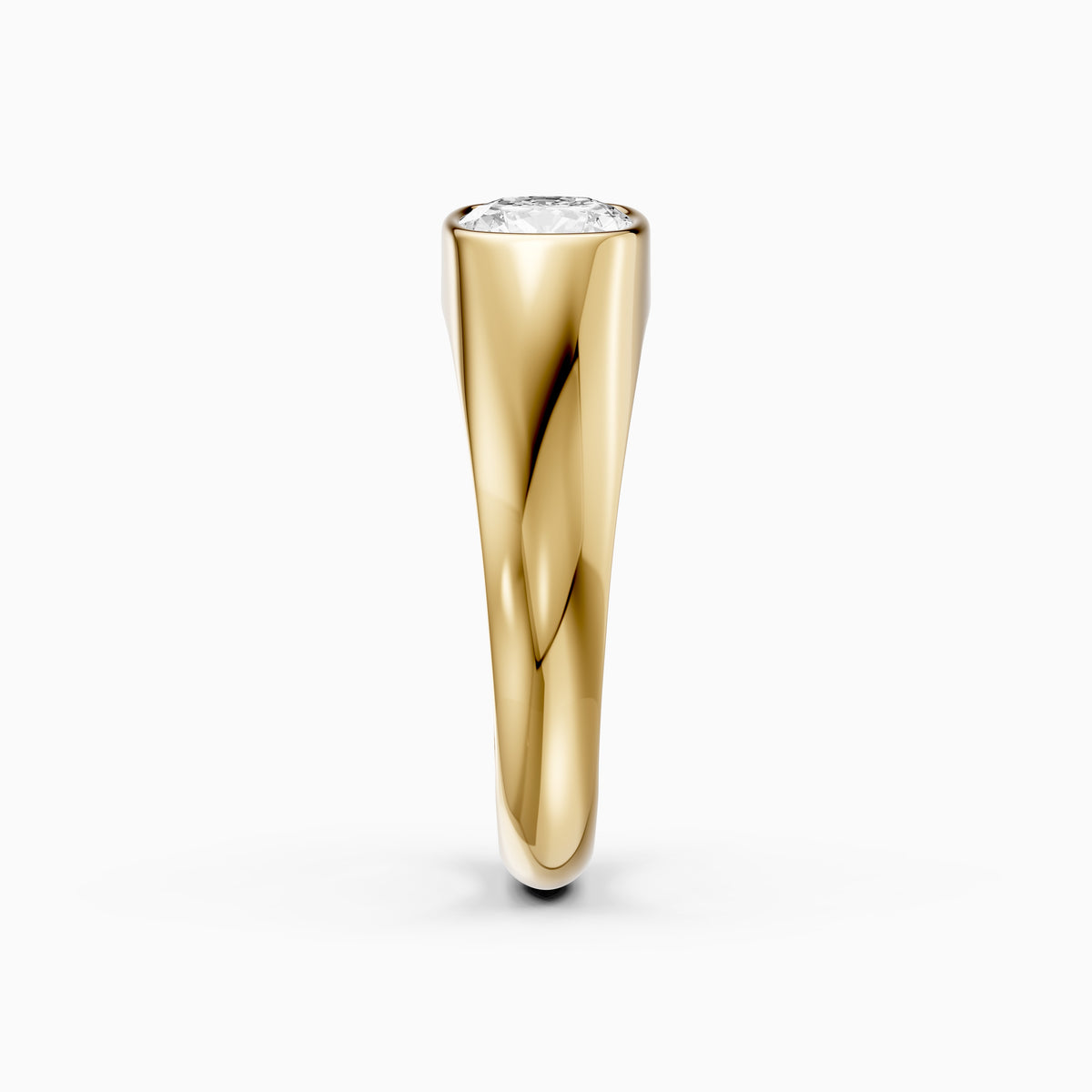 Miley Elongated Cushion Cut Lab Grown Diamond East West Engagement Ring