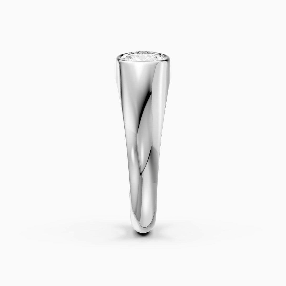 Miley Elongated Cushion Cut Lab Grown Diamond East West Engagement Ring
