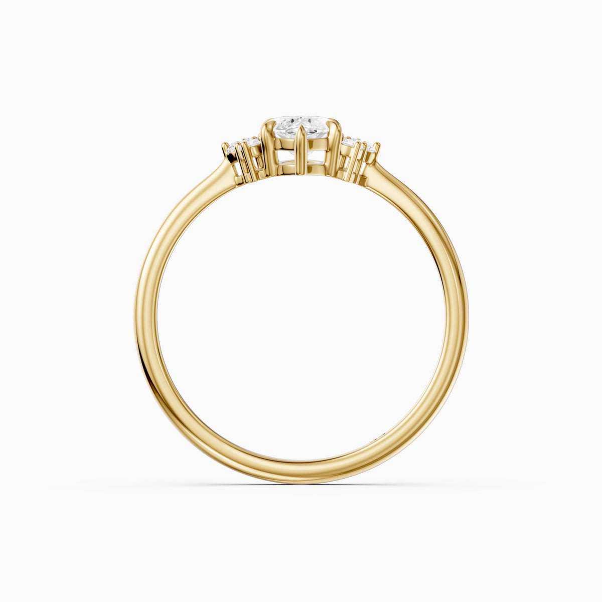 Natalie Marquise Cut Moissanite Diamond Floral Engagement Ring