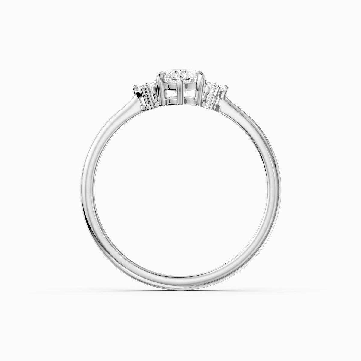 Natalie Marquise Cut Moissanite Diamond Floral Engagement Ring