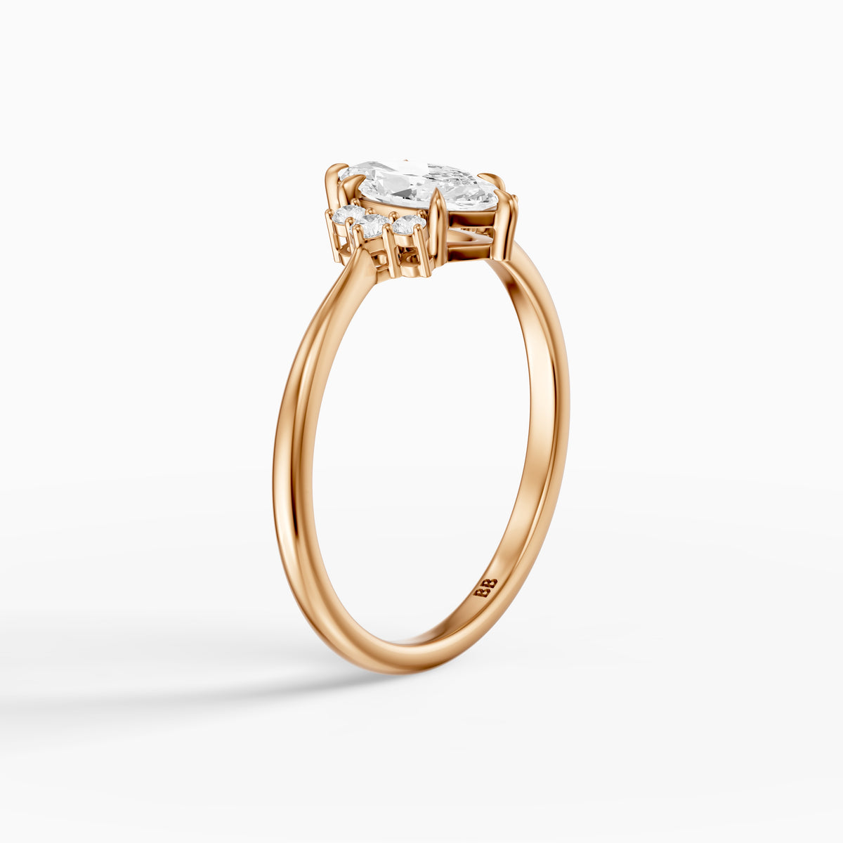 Natalie Marquise Cut Moissanite Diamond Floral Engagement Ring