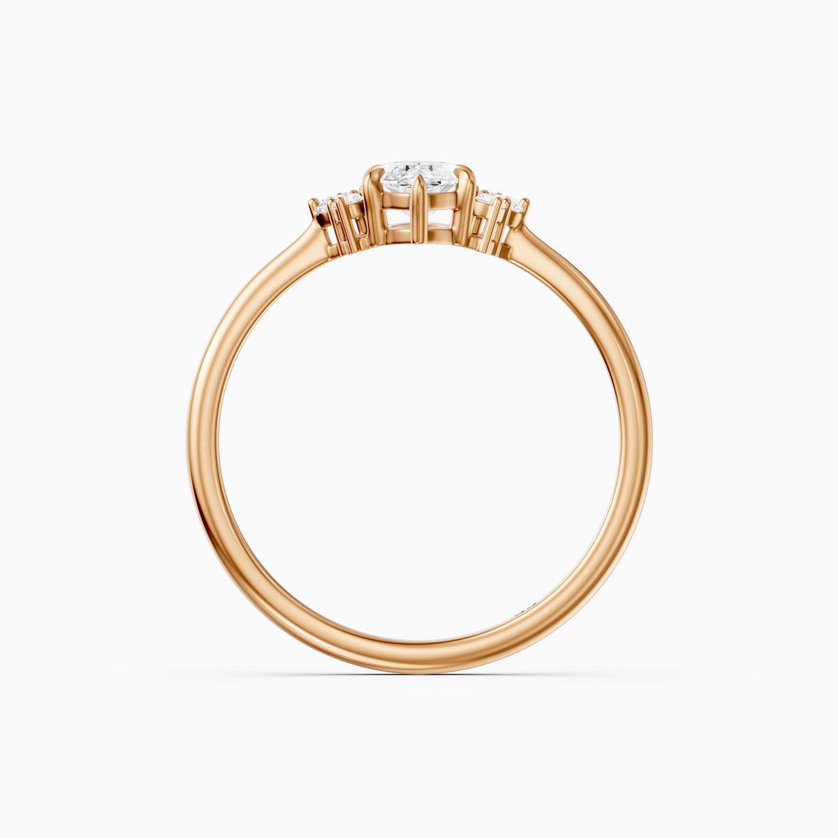 Natalie Marquise Cut Moissanite Diamond Floral Engagement Ring