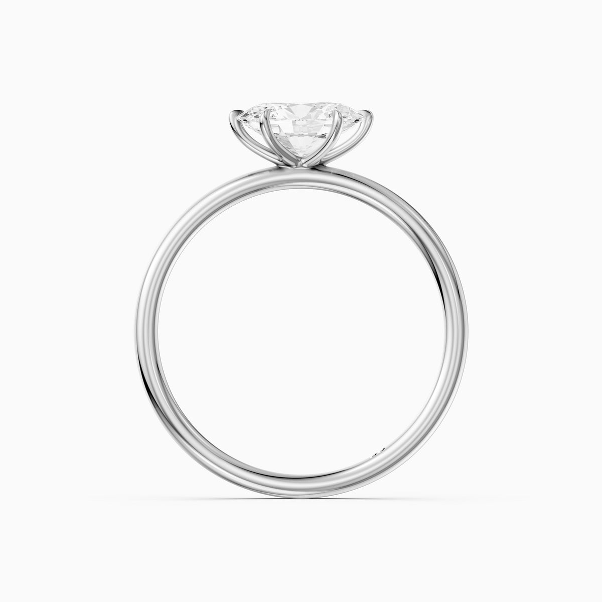 Jena Oval Lab Grown Diamond Solitaire East West Engagement Ring