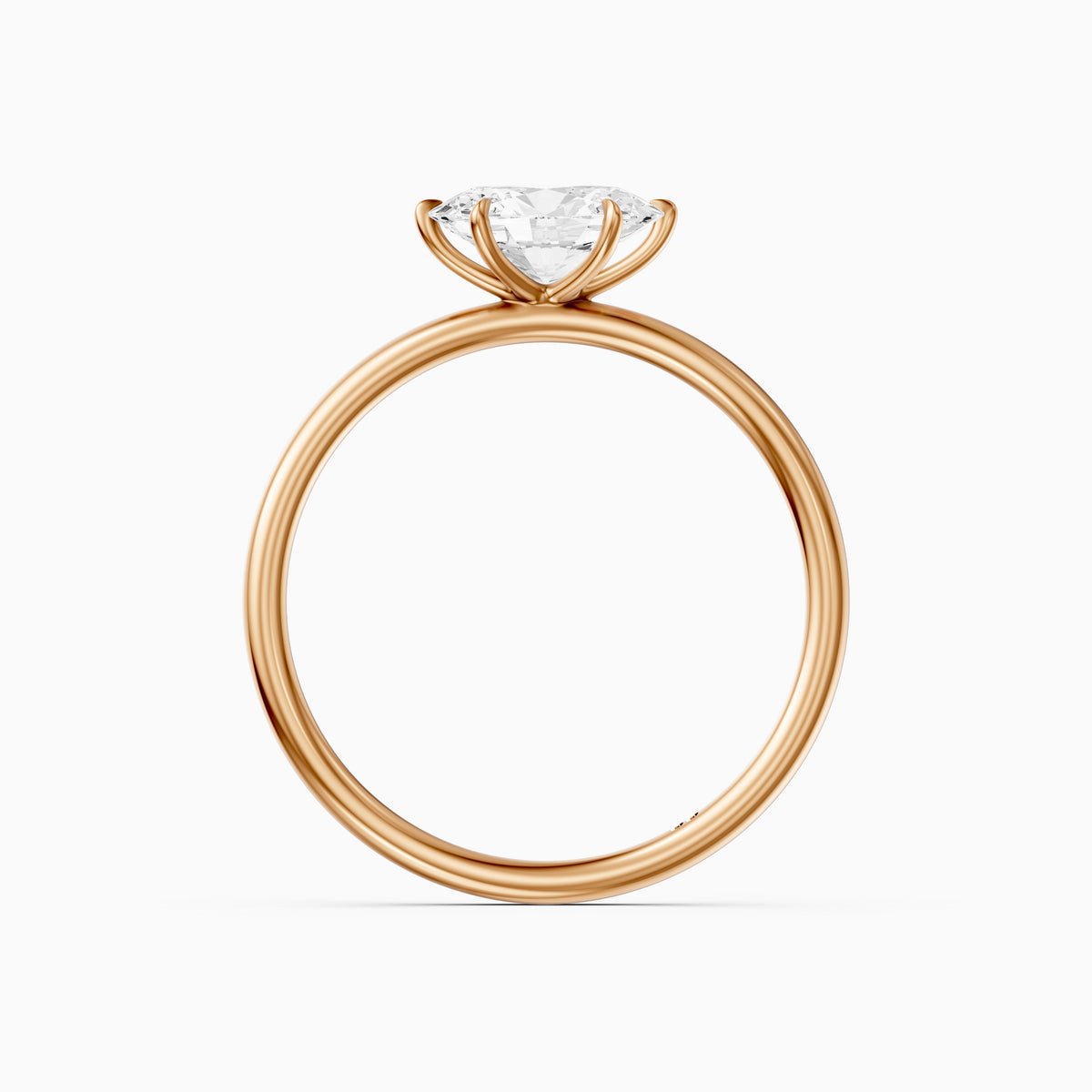 Jena Oval Lab Grown Diamond Solitaire East West Engagement Ring