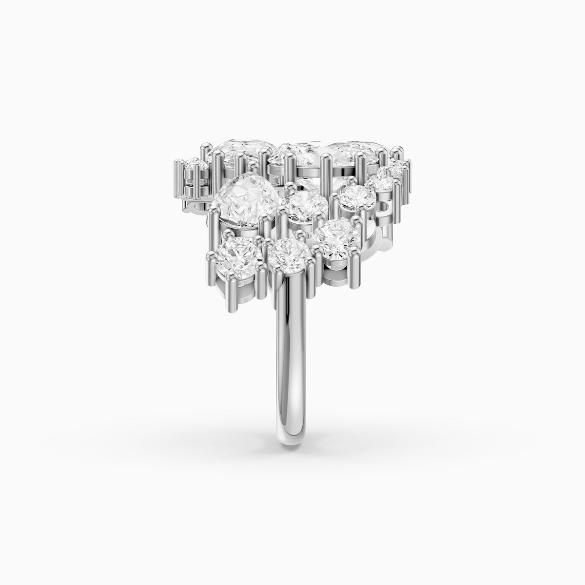 Lainey Multi Shape Lab Grown Diamond Cluster Engagement Ring