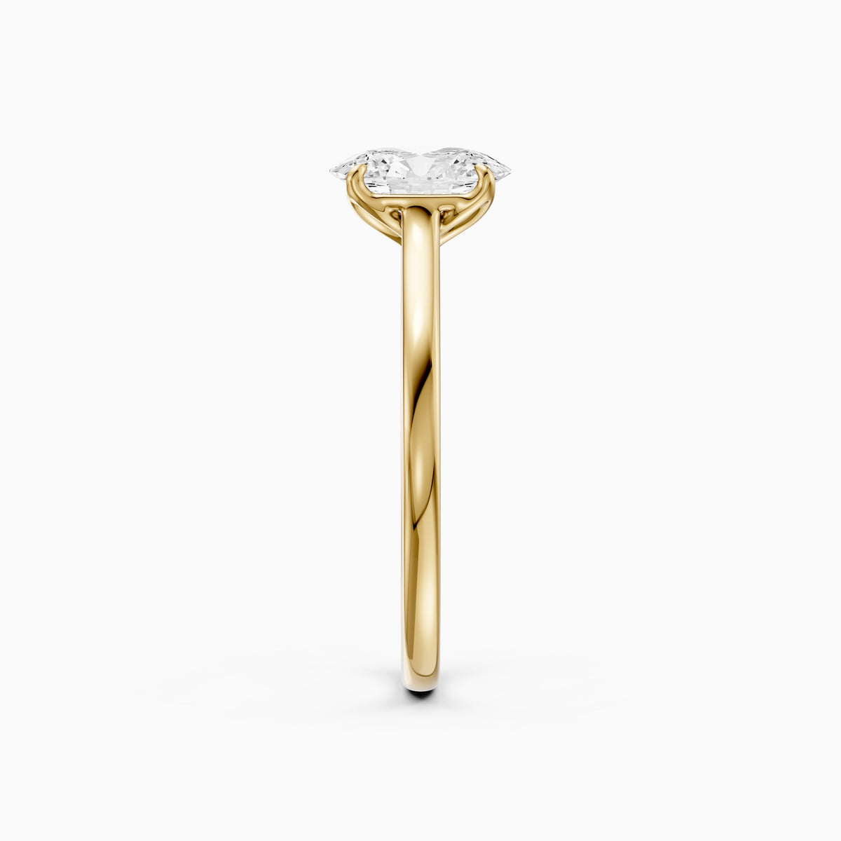 Hailey Oval Lab Grown Diamond Solitaire Engagement Ring