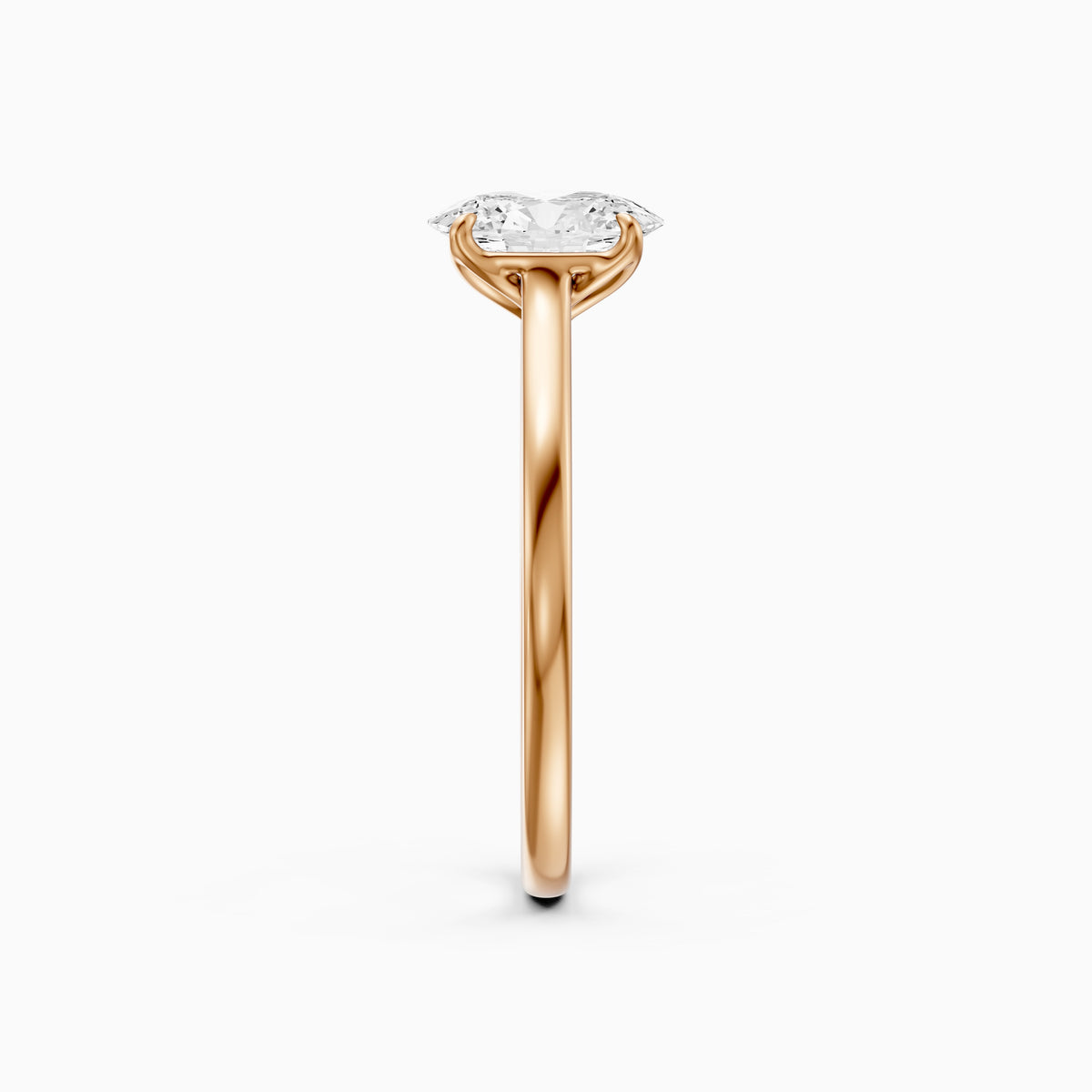 Hailey Oval Lab Grown Diamond Solitaire Engagement Ring