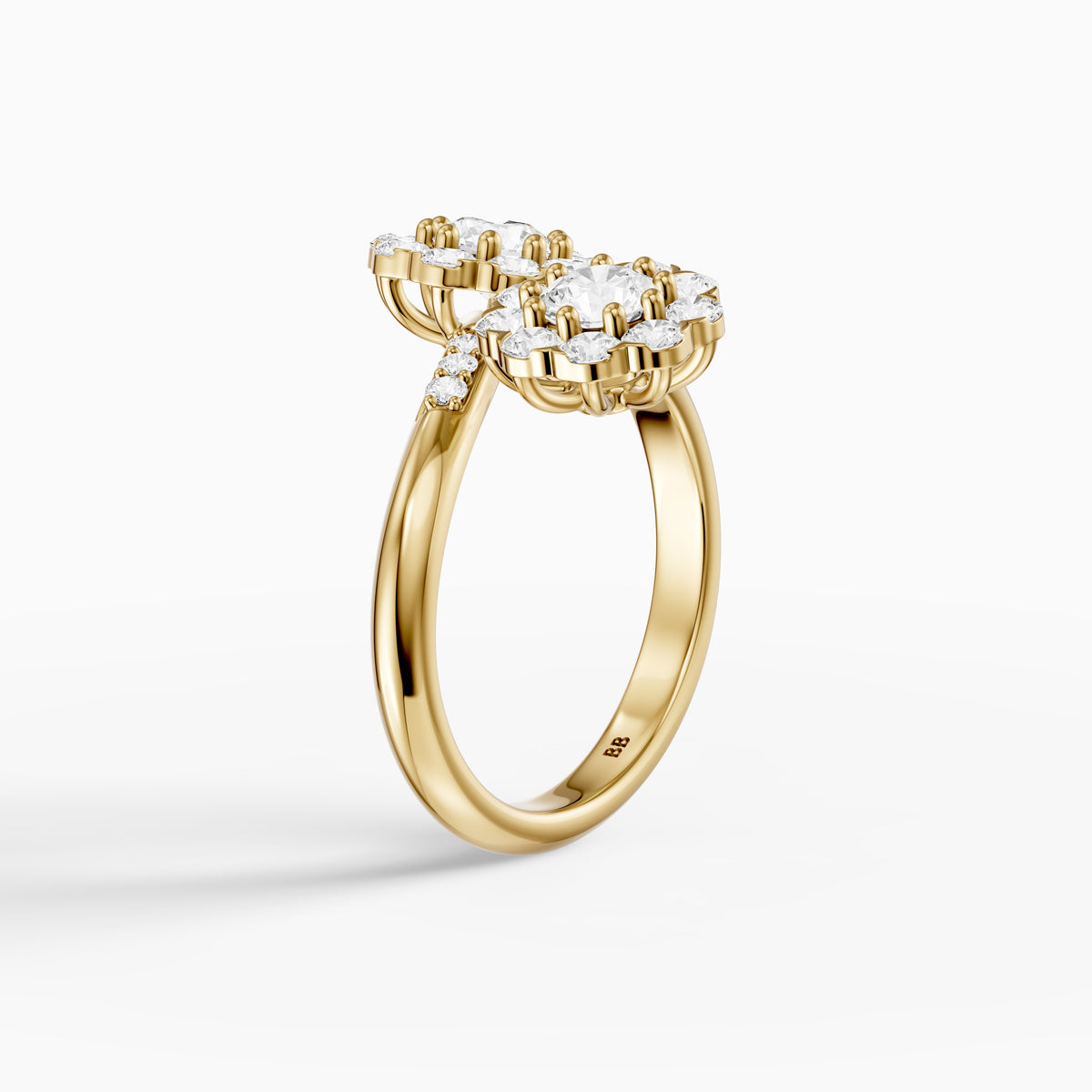 Jane Vintage Lab Grown Diamond Toi et Moi Engagement Ring