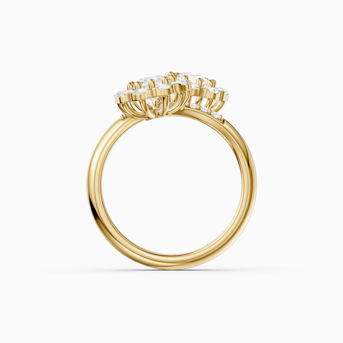 Jane Vintage Lab Grown Diamond Toi et Moi Engagement Ring