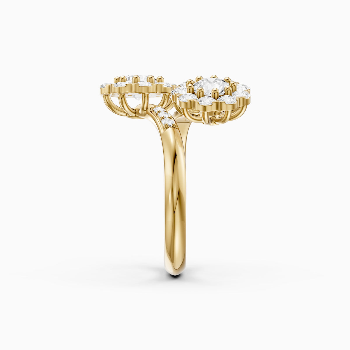 Jane Vintage Lab Grown Diamond Toi et Moi Engagement Ring