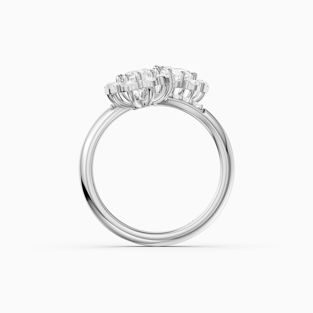 Jane Vintage Lab Grown Diamond Toi et Moi Engagement Ring