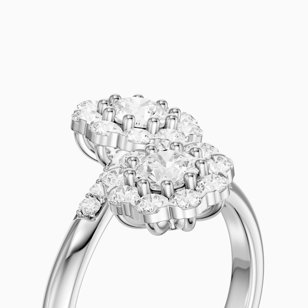 Jane Vintage Lab Grown Diamond Toi et Moi Engagement Ring