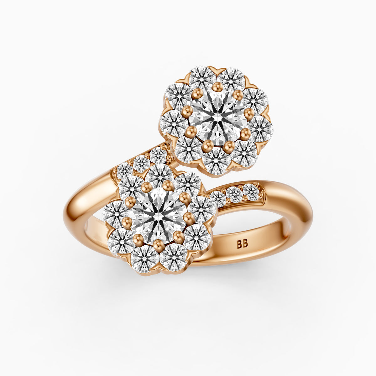 Jane Vintage Lab Grown Diamond Toi et Moi Engagement Ring