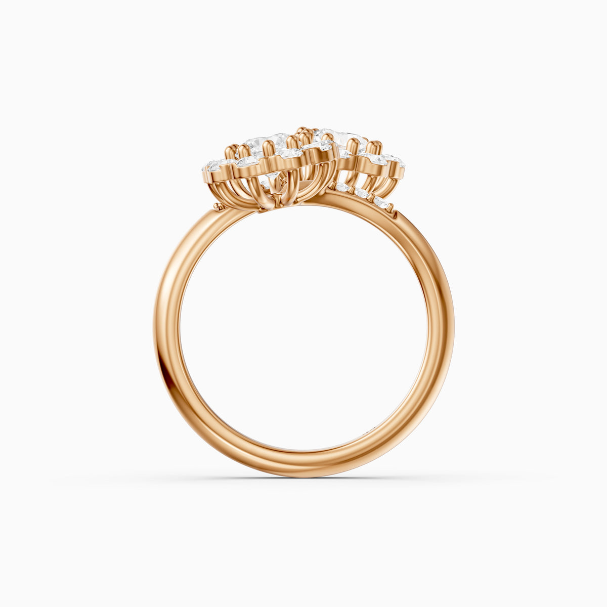 Jane Vintage Lab Grown Diamond Toi et Moi Engagement Ring