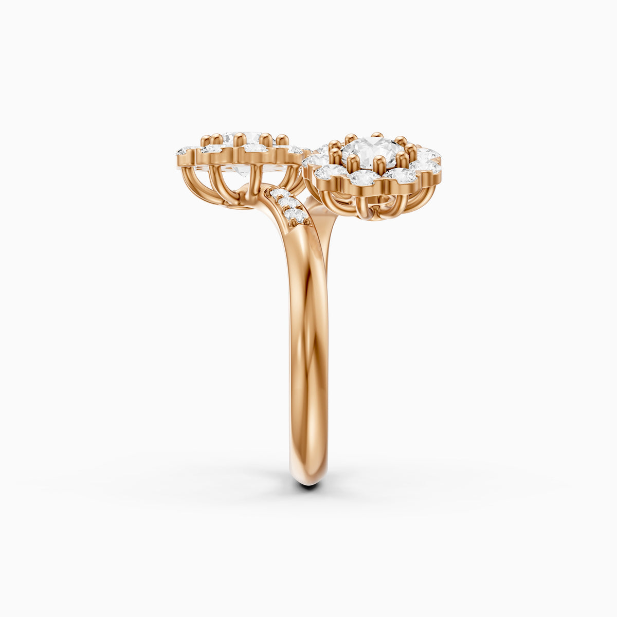 Jane Vintage Lab Grown Diamond Toi et Moi Engagement Ring