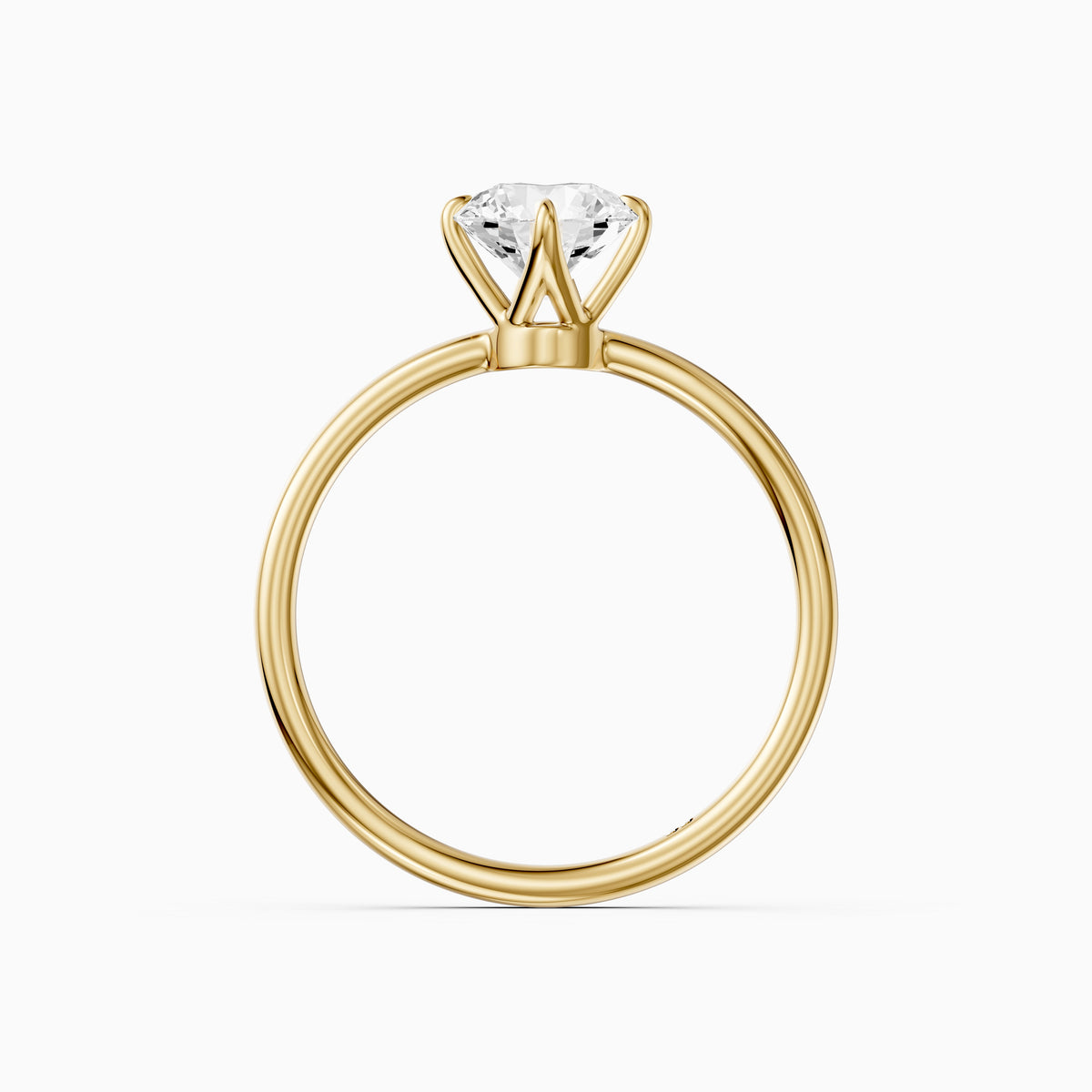 Sienna Round Lab Grown Diamond Solitaire Engagement Ring