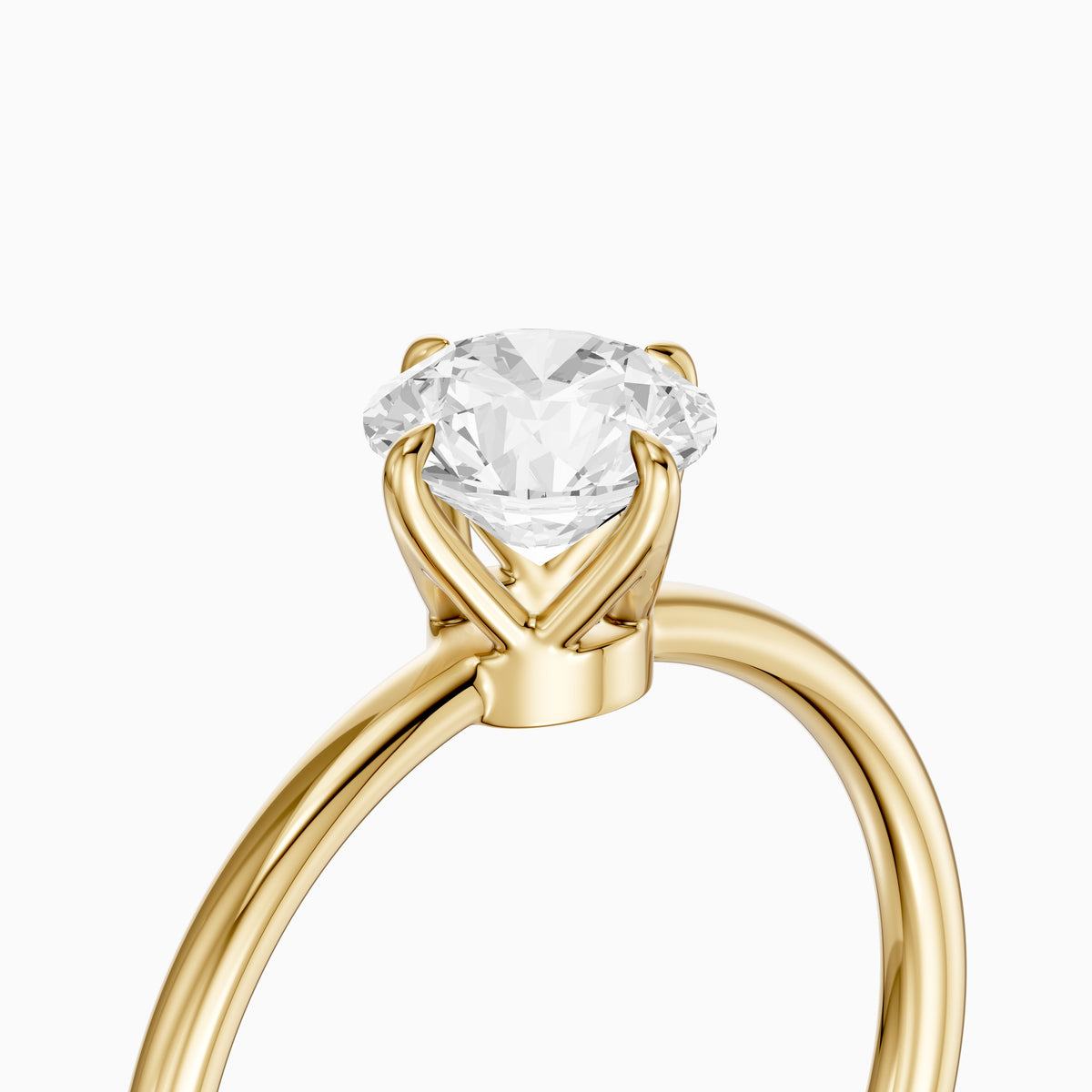 Sienna Round Lab Grown Diamond Solitaire Engagement Ring