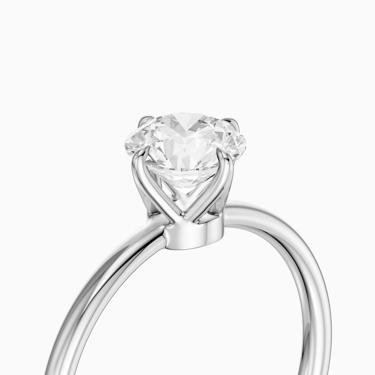 Sienna Round Lab Grown Diamond Solitaire Engagement Ring