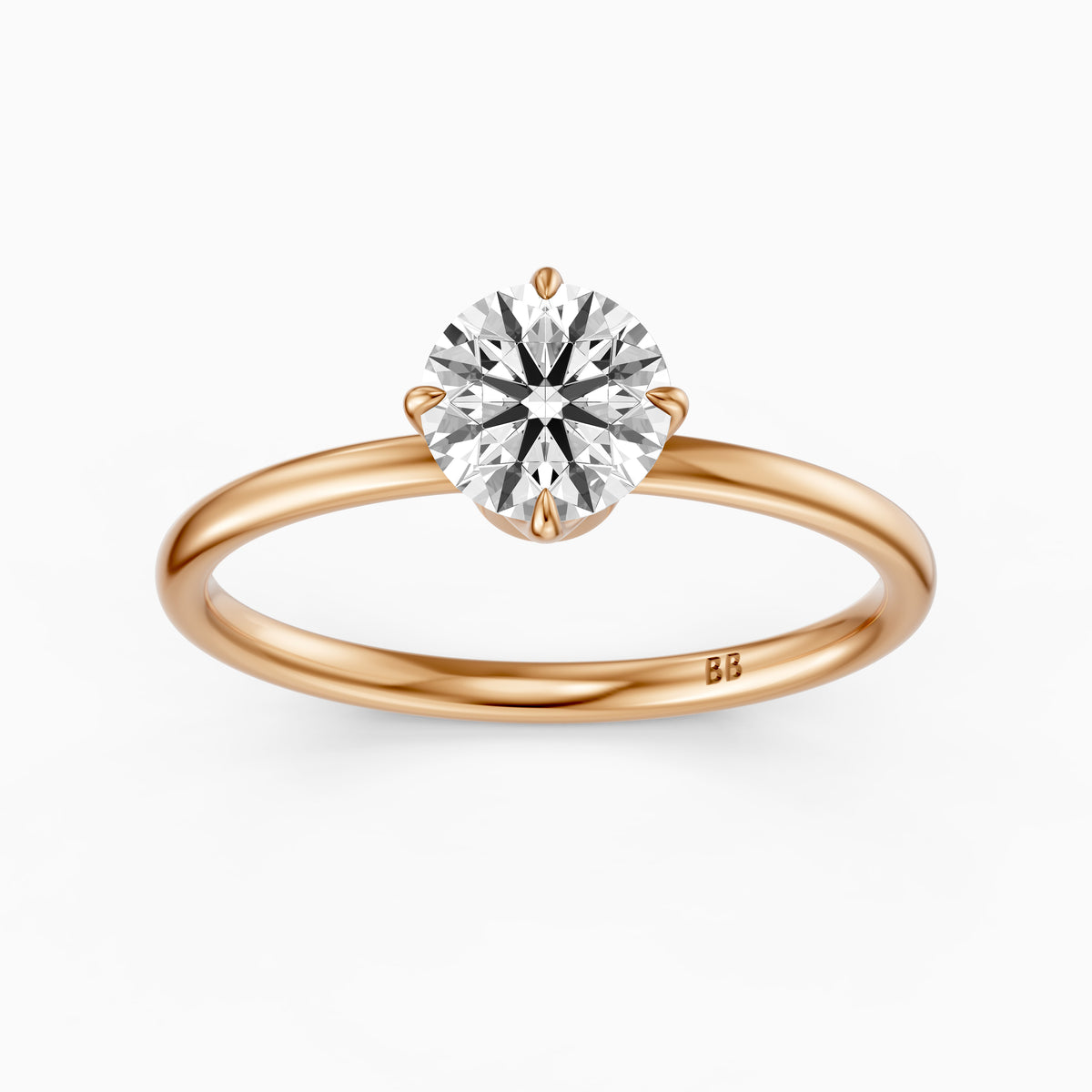 Sienna Round Lab Grown Diamond Solitaire Engagement Ring