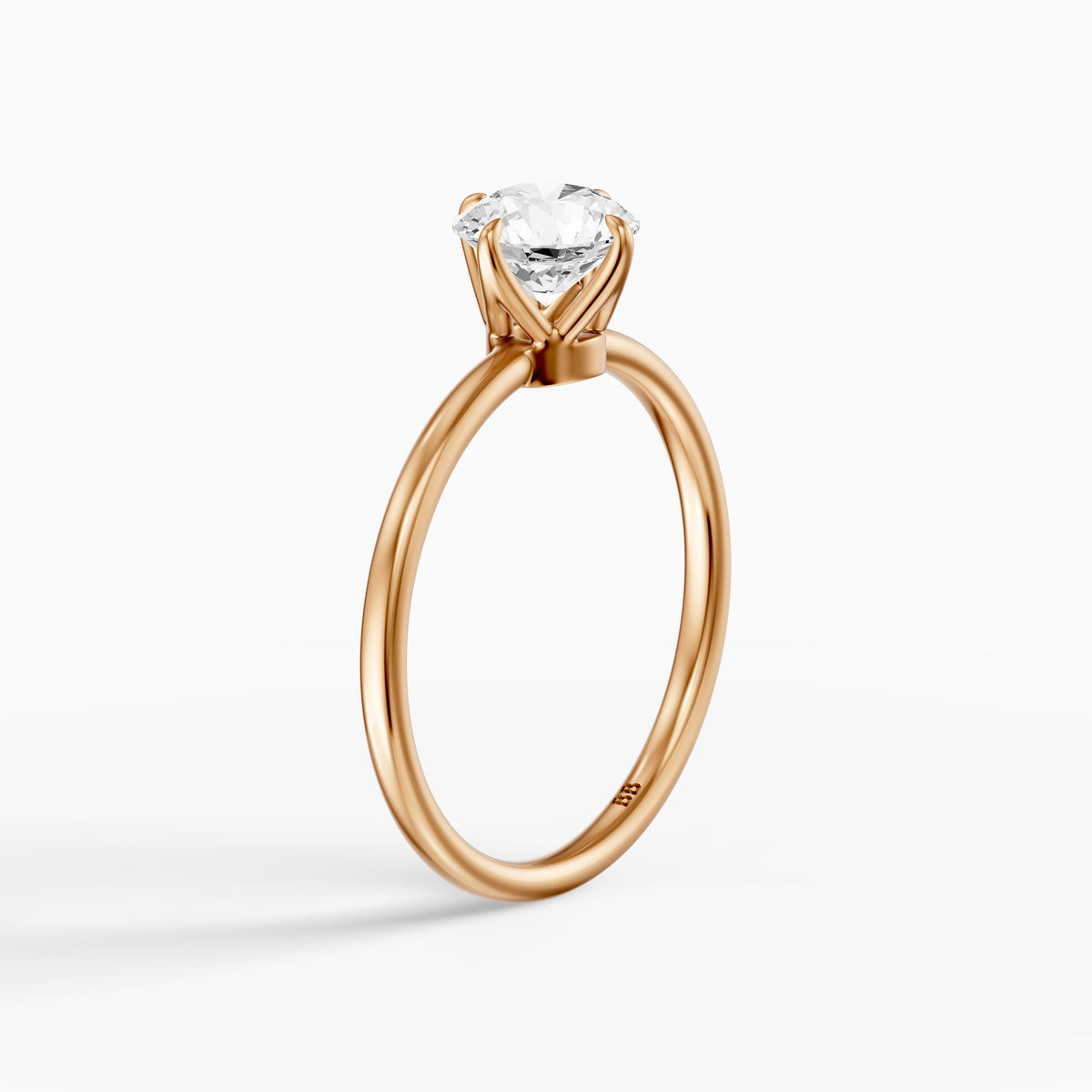 Sienna Round Lab Grown Diamond Solitaire Engagement Ring